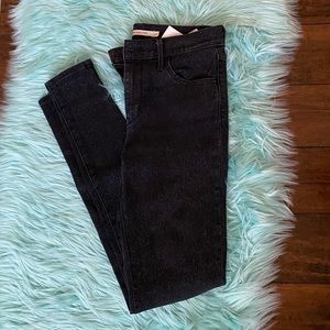 Levi’s black sparkly skinny jeans